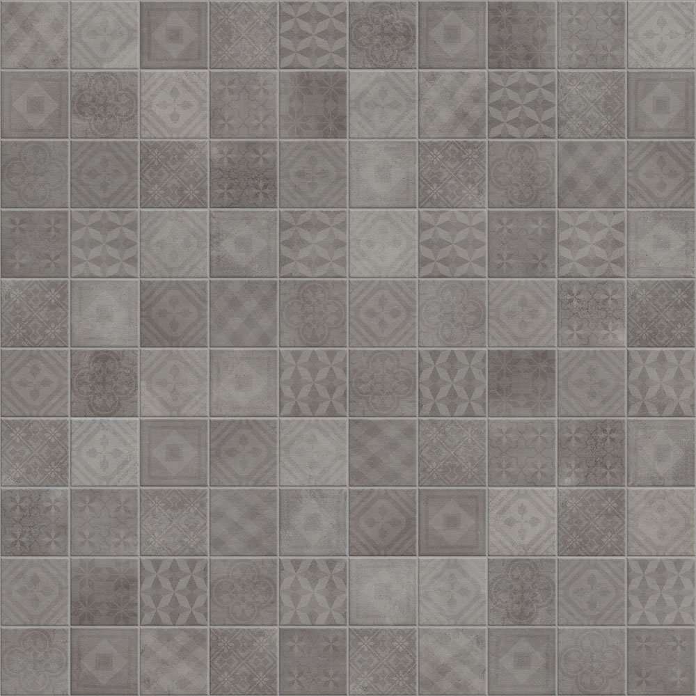 Керамогранит Terratinta Betonsquare Clay Mud TTBSQCMMIX, цвет серый, поверхность матовая, квадрат, 100x100