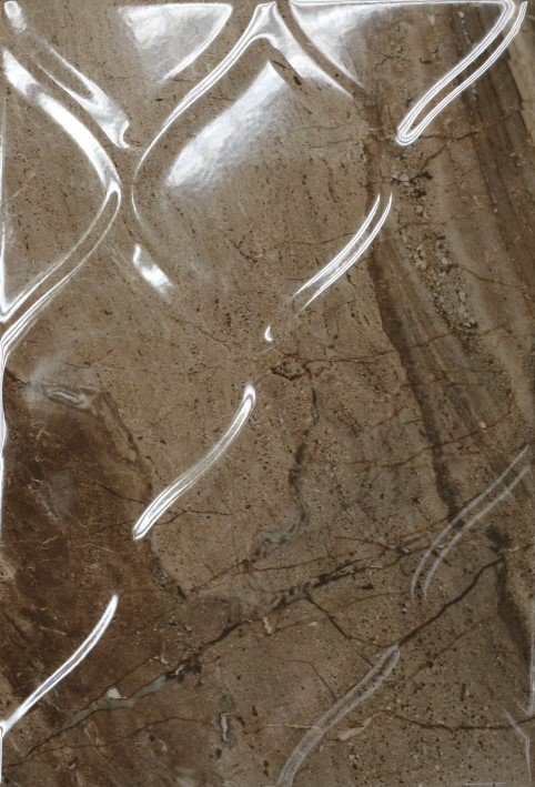Керамическая плитка Керамин Мокка 3Т, цвет коричневый, поверхность глянцевая, прямоугольник, 275x400