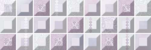 Мозаика Estile Decor Miyabi B27, цвет фиолетовый, поверхность матовая, прямоугольник, 150x450