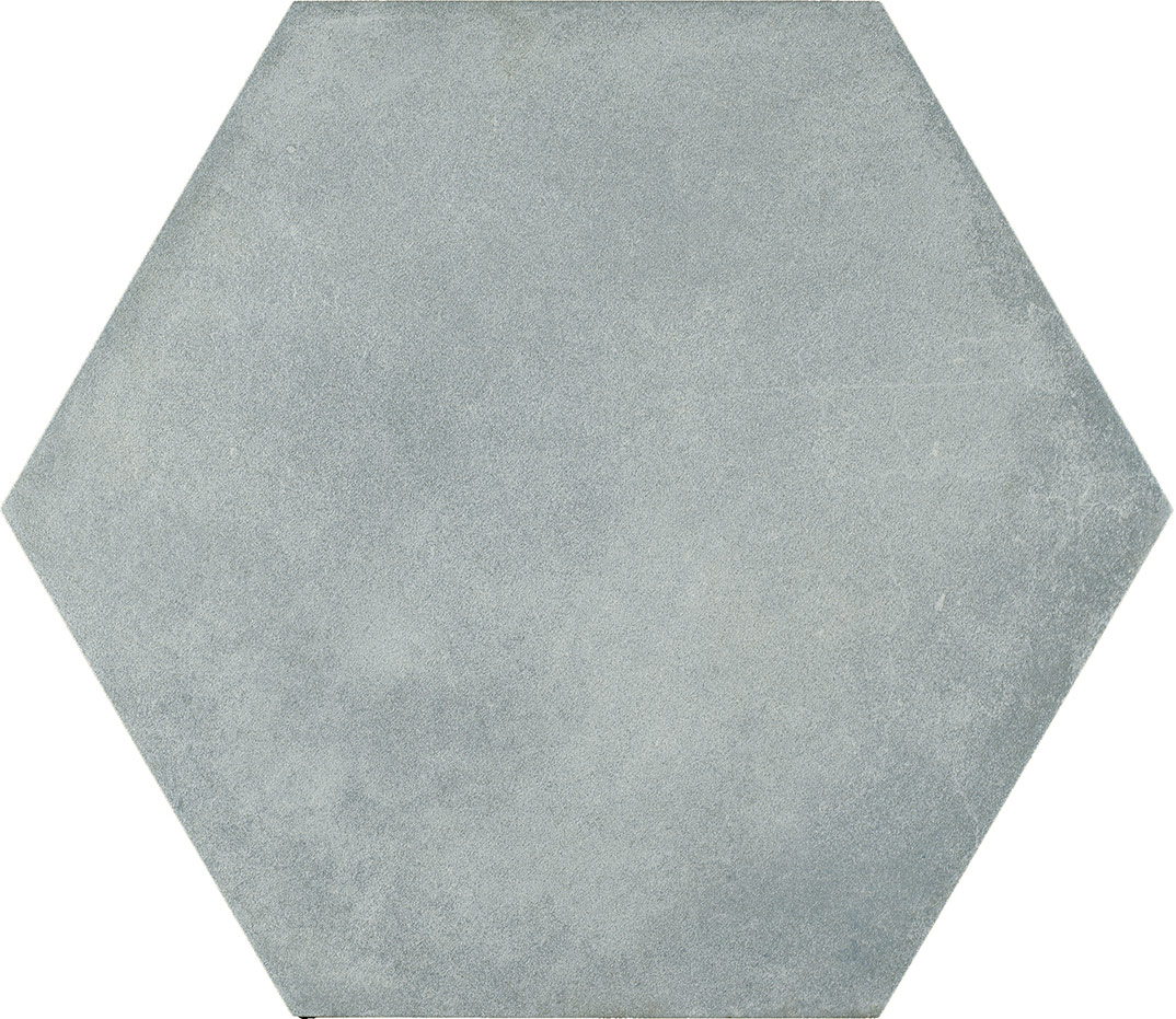 Керамогранит Vallelunga Hextie Light Grey ET00300, цвет серый, поверхность матовая, шестиугольник, 345x400