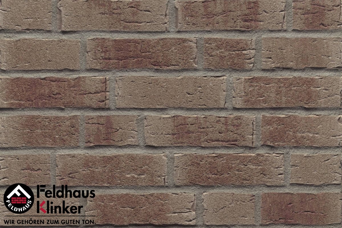 Клинкер Feldhaus Klinker Sintra Argo Asturi R678WDF14, цвет коричневый, поверхность матовая, под кирпич, 65x215