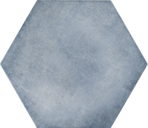 Керамогранит Made+39 Hextie Blue ET00100, цвет голубой, поверхность матовая, прямоугольник, 345x400