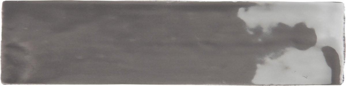 Керамическая плитка Ecoceramic Bronx Gris, цвет серый, поверхность глянцевая, прямоугольник, 75x300