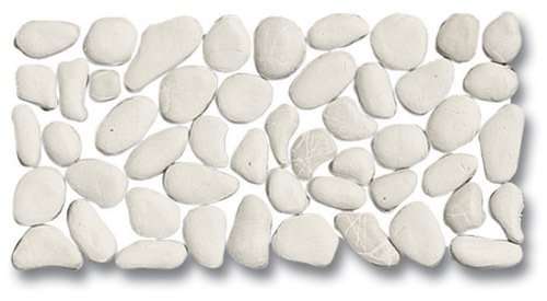 Бордюры Ker-av I Sassi di Sassuolo Ghiaietta Superbianco KER-8001, цвет белый, поверхность матовая, прямоугольник, 150x300