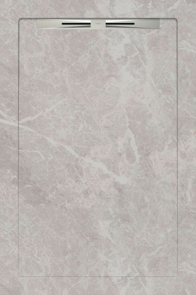 Спецэлементы Aquanit Fiori Di Pesca White Slope Line, цвет серый, поверхность матовая, прямоугольник, 800x1200