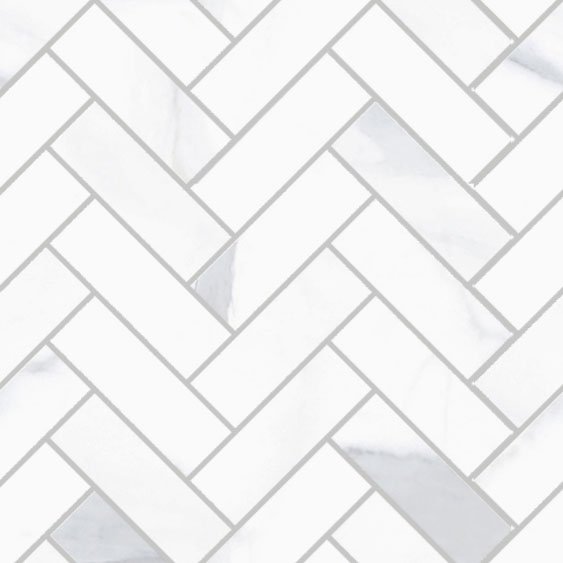 Мозаика Sant Agostino Themar Spina Statuario Venato CSASPSVE30, цвет белый, поверхность матовая, квадрат, 300x300