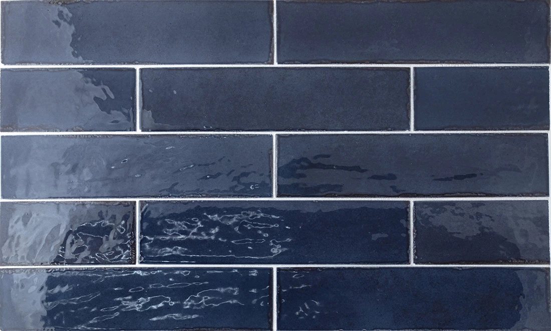 Керамогранит Equipe Tribeca Blue Note 26879, цвет синий, поверхность глянцевая, под кирпич, 60x246