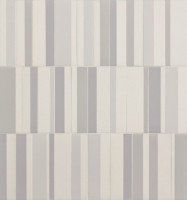 Керамогранит Mutina Piano Blanc BOPI01, цвет разноцветный, поверхность матовая, прямоугольник, 75x300