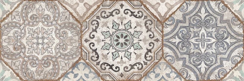 Декоративные элементы Cersanit Majolica Многоцветный MA2S451, цвет коричневый, поверхность глянцевая, прямоугольник, 198x598