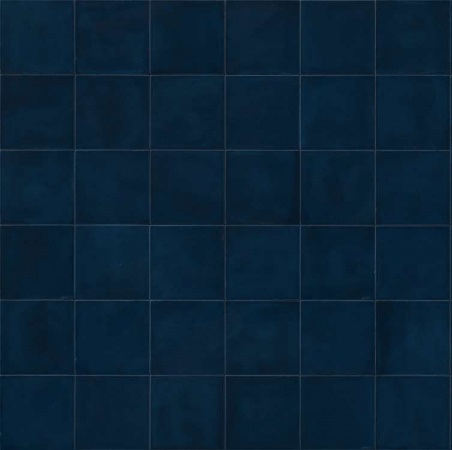 Керамогранит Ragno Sol Blu R9QM, цвет синий, поверхность глянцевая, квадрат, 150x150