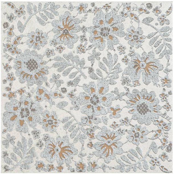 Керамическая плитка Arkadia Elegance Ricamo Bianco, цвет разноцветный, поверхность матовая, квадрат, 200x200
