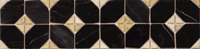 Бордюры Vives Tira Iliada-Pr Negro, цвет чёрный, поверхность полированная, прямоугольник, 108x435