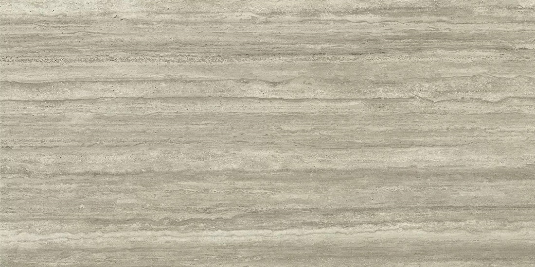 Керамогранит Широкоформатный керамогранит Laminam Hado Travertino Silver Bocciardato 12 mm LAMF012200_IT, цвет серый, поверхность натуральная, прямоугольник, 1600x3200