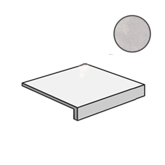 Ступени Stroeher Selected Grau, цвет серый, поверхность матовая, квадрат с капиносом, 340x340