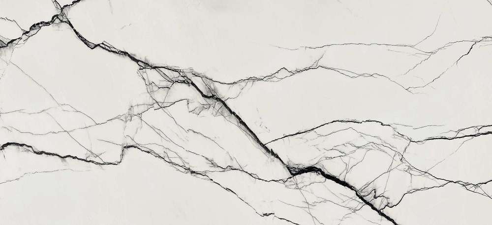 Керамогранит Floor Gres B&W Marble Breach Naturale 766401, цвет чёрно-белый, поверхность матовая, прямоугольник, 600x1200