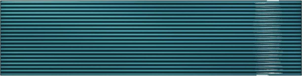 Керамическая плитка Amadis Плитка Stripes Zafiro Crackle 8436552229477, цвет синий, поверхность глянцевая рельефная, прямоугольник, 65x261
