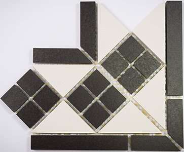 Декоративные элементы Топ Рус Ева У-СТУ, цвет чёрно-белый, поверхность матовая, квадрат, 146x214x214