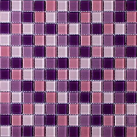 Мозаика Caramelle Mosaic Acquarelle Lavander (Стекло), цвет фиолетовый, поверхность глянцевая, квадрат, 298x298