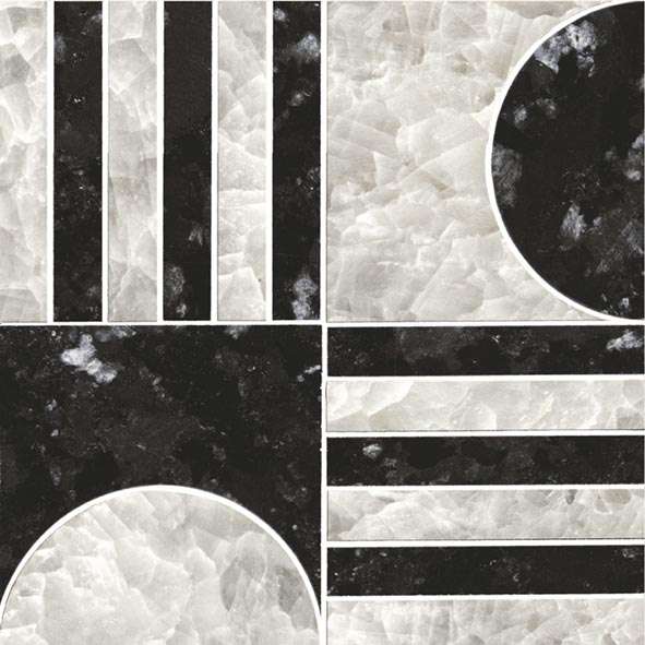 Декоративные элементы Piemme Opulence Balance Lev 03443, цвет бежевый чёрный, поверхность полированная, прямоугольник, 300x300
