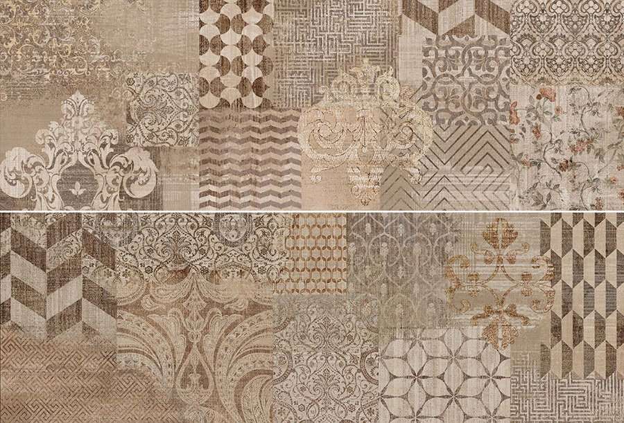 Декоративные элементы Marazzi Italy Fabric Decoro Tailor Linen rett. ME1N, цвет коричневый, поверхность матовая, прямоугольник, 400x1200