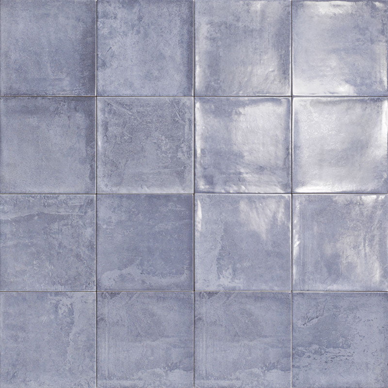 Керамическая плитка Mainzu Nazari Indigo, цвет синий, поверхность глянцевая, квадрат, 150x150
