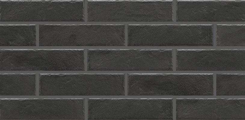Клинкер Cerrad Foggia Nero 1917, цвет чёрный, поверхность матовая, под кирпич, 65x245