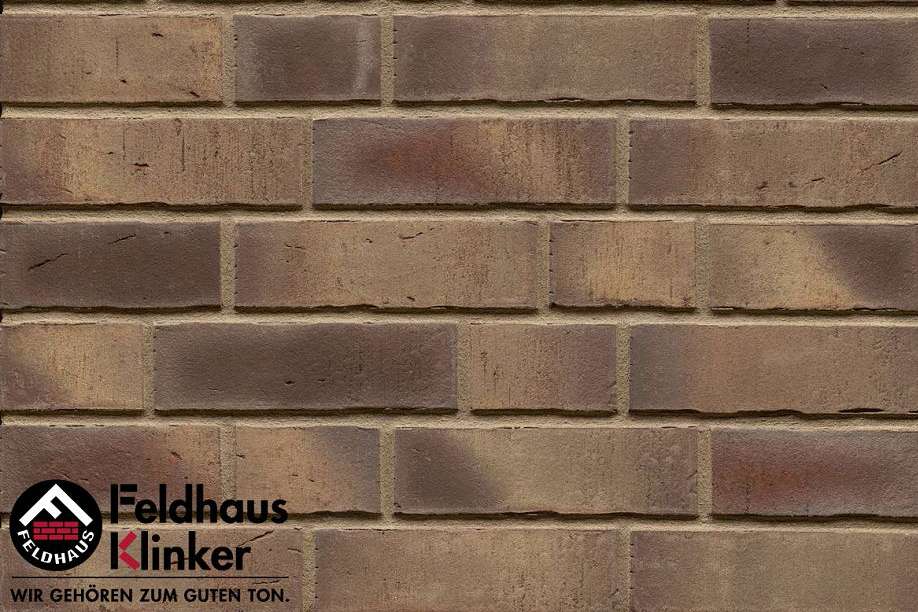 Клинкер Feldhaus Klinker Vario Geo Carinu R931NF14, цвет коричневый, поверхность матовая, под кирпич, 71x240