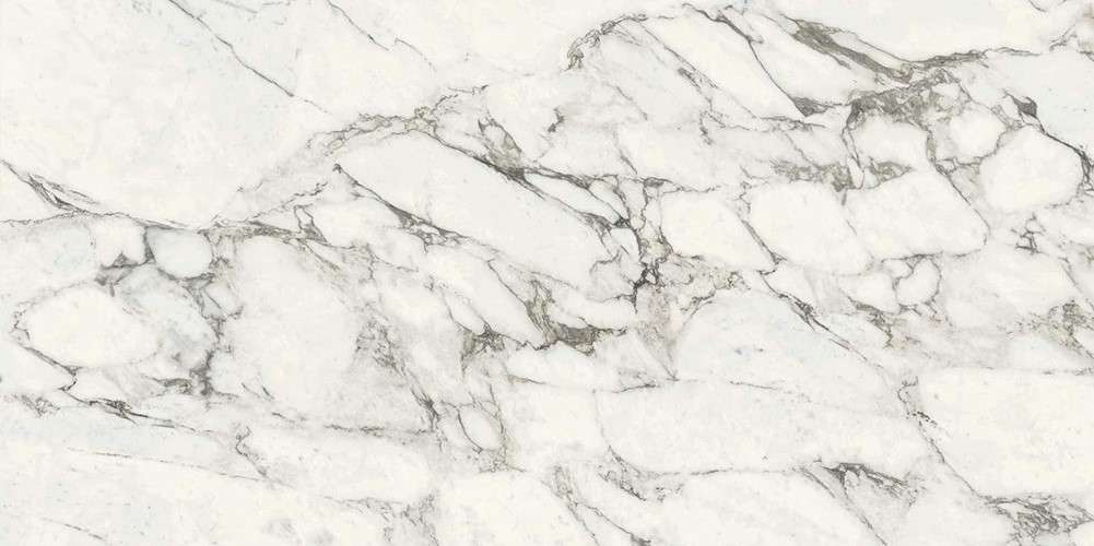 Широкоформатный керамогранит Marazzi Italy Grande Marble Look Calacatta Extra Stuoiato Lux M37P, цвет белый, поверхность полированная, прямоугольник, 1600x3200