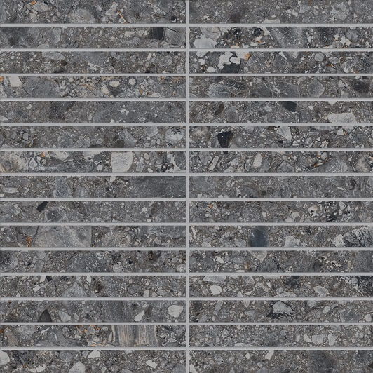 Мозаика Ariana Futura Antracite Mos Sticks 7013617, цвет серый, поверхность матовая, квадрат, 300x300