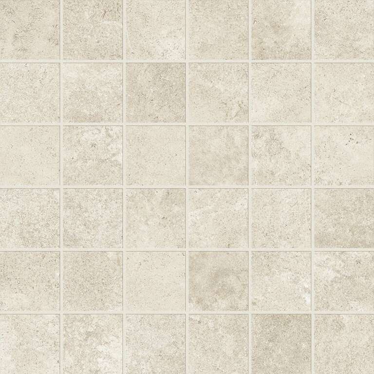 Мозаика Coliseumgres Creta White Mosaico 610110001127, цвет белый, поверхность матовая, квадрат, 300x300