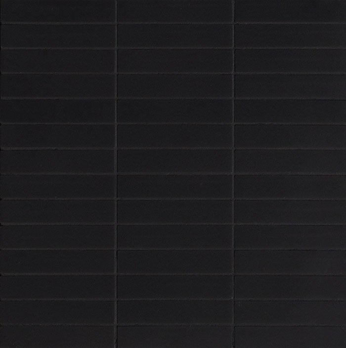 Мозаика Mutina Teknomosaico Black 993396, цвет чёрный, поверхность матовая, квадрат, 300x300