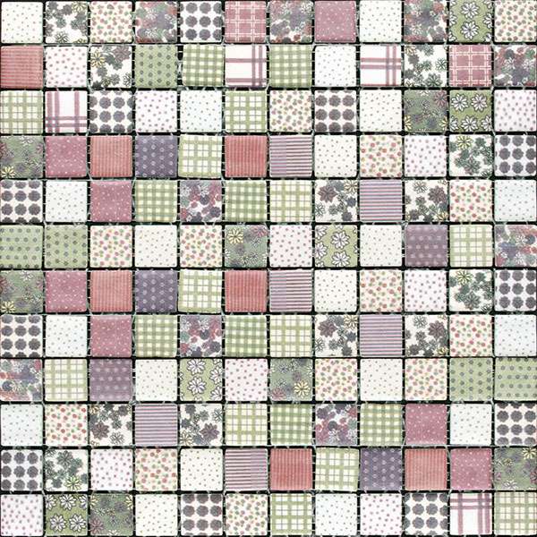 Мозаика Mosavit Graphic Patchwork Spring, цвет разноцветный, поверхность матовая, квадрат, 316x316