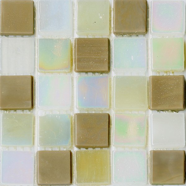Мозаика JNJ Mosaic Интерьерные Cмеси 150x150 СК 4311 Olive, цвет бежевый, поверхность глянцевая, квадрат, 150x150