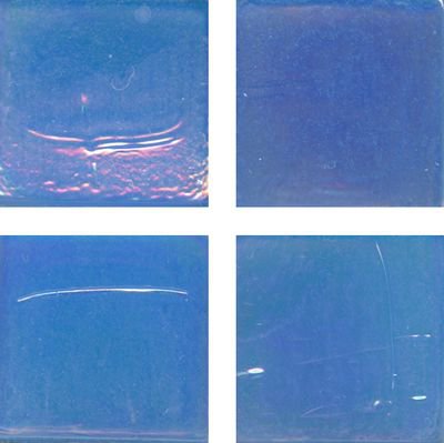 Мозаика Irida Fleur 15.R17(1), цвет синий, поверхность глянцевая, квадрат, 237x237