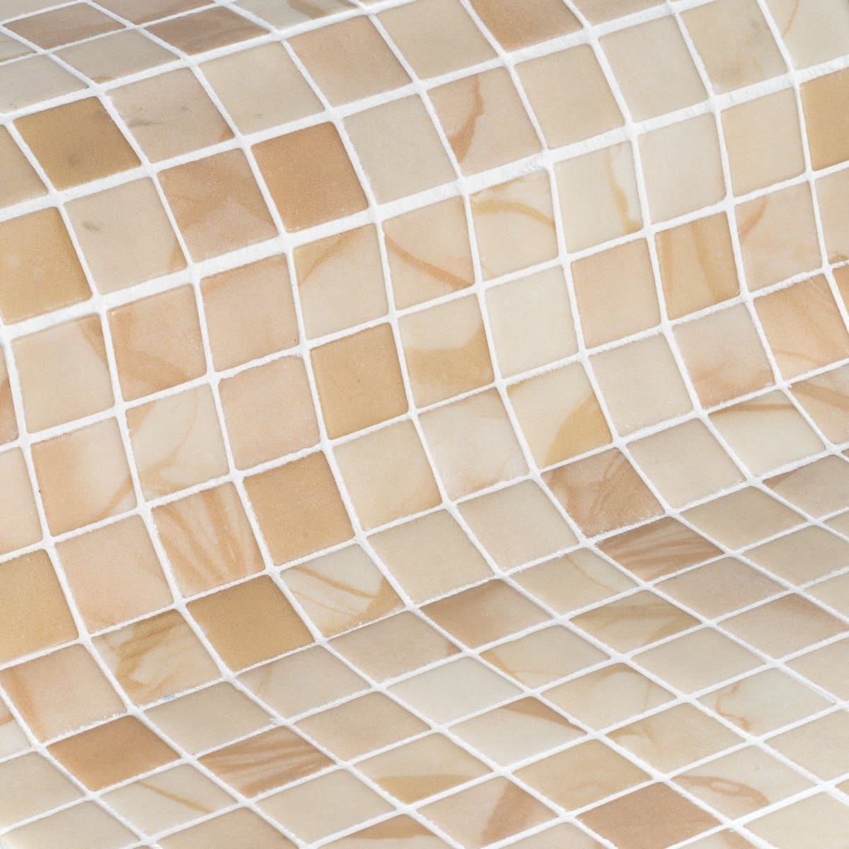 Мозаика Ezarri Aquarelle Wet-In-Wet, цвет бежевый, поверхность матовая рельефная, прямоугольник, 313x495