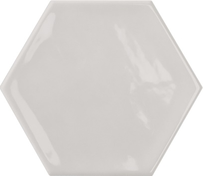 Керамическая плитка Bestile Bondi Hexagon Grey, цвет серый, поверхность матовая, шестиугольник, 110x125
