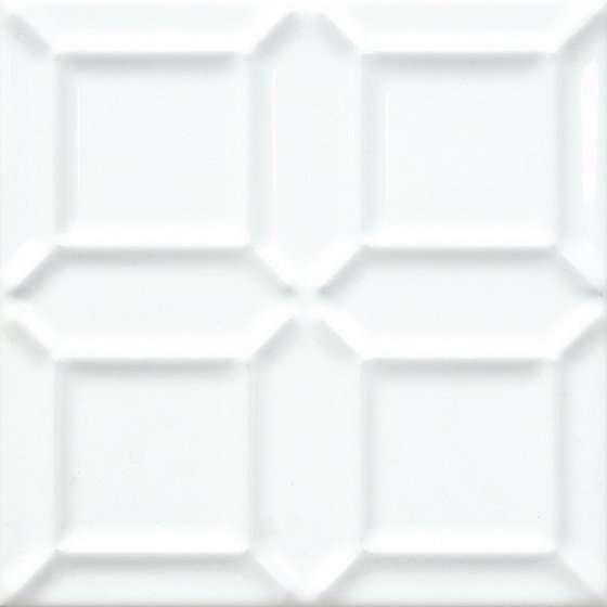 Декоративные элементы Adex ADNE1109 Liso Edge Blanco Z, цвет белый, поверхность глянцевая, квадрат, 150x150