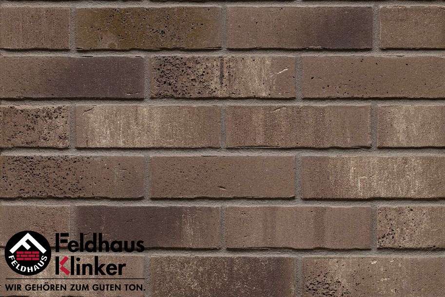 Клинкер Feldhaus Klinker Vascu Argo Marengo R775DF14, цвет серый, поверхность матовая, под кирпич, 52x240