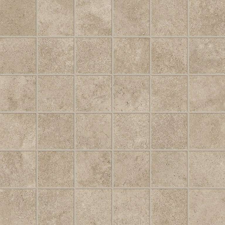 Мозаика Coliseumgres Creta Cream Mosaico 610110001128, цвет бежевый, поверхность матовая, квадрат, 300x300