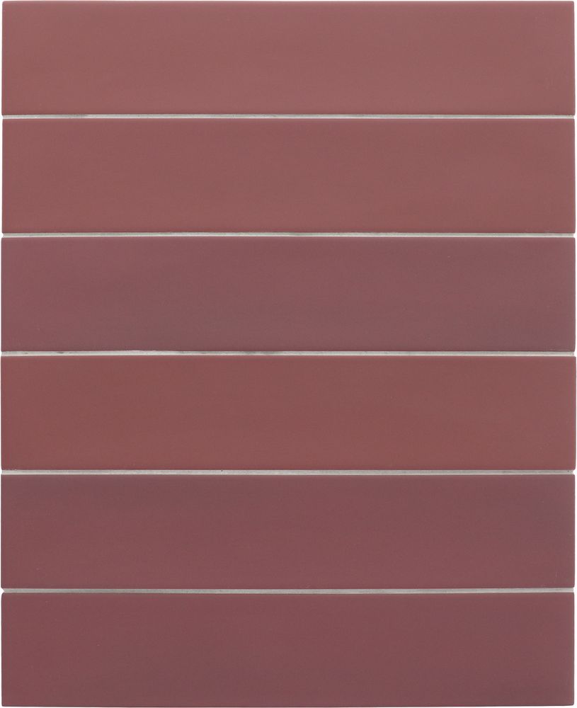 Керамогранит Equipe Wadi Garnet 30055, цвет бордовый, поверхность матовая, под кирпич, 60x300