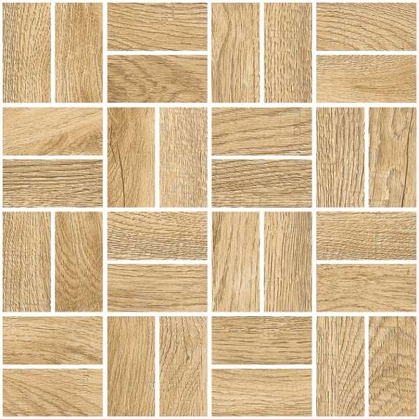 Мозаика Grasaro Italian Wood G-251/SR/m12, цвет бежевый, поверхность структурированная, квадрат, 245x245