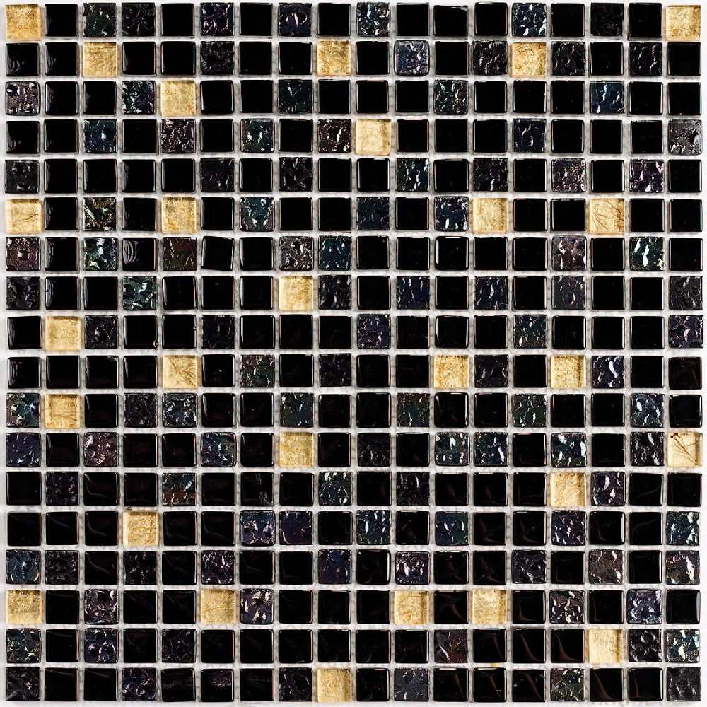 Мозаика Bonaparte Bonaparte Classik Hight, цвет чёрный, поверхность глянцевая, квадрат, 300x300