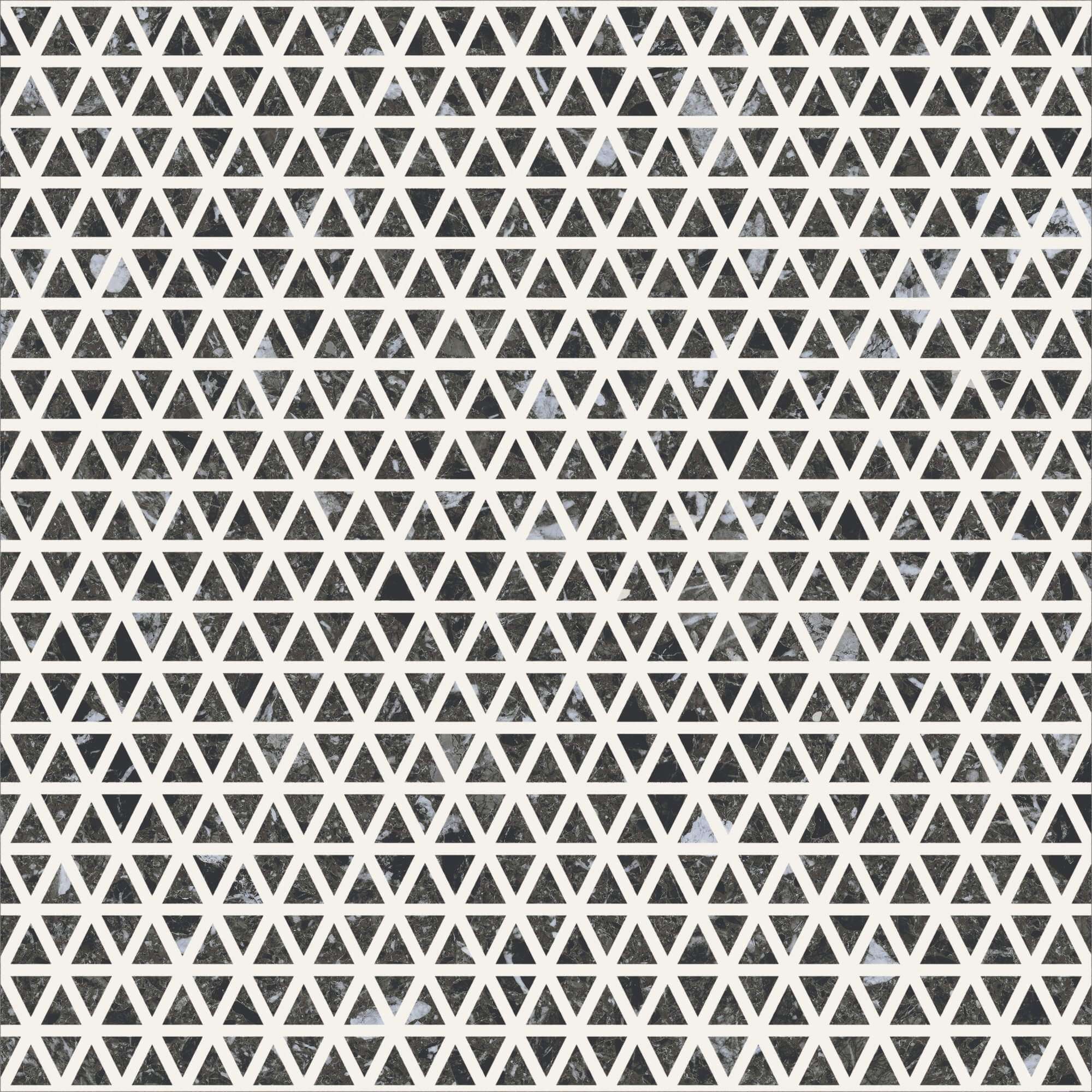 Керамогранит Fanal Venezia Realto Black NPlus, цвет чёрно-белый, поверхность полированная, квадрат, 900x900