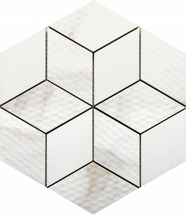 Мозаика Grespania Palace Forli, цвет белый, поверхность полированная, квадрат, 250x250