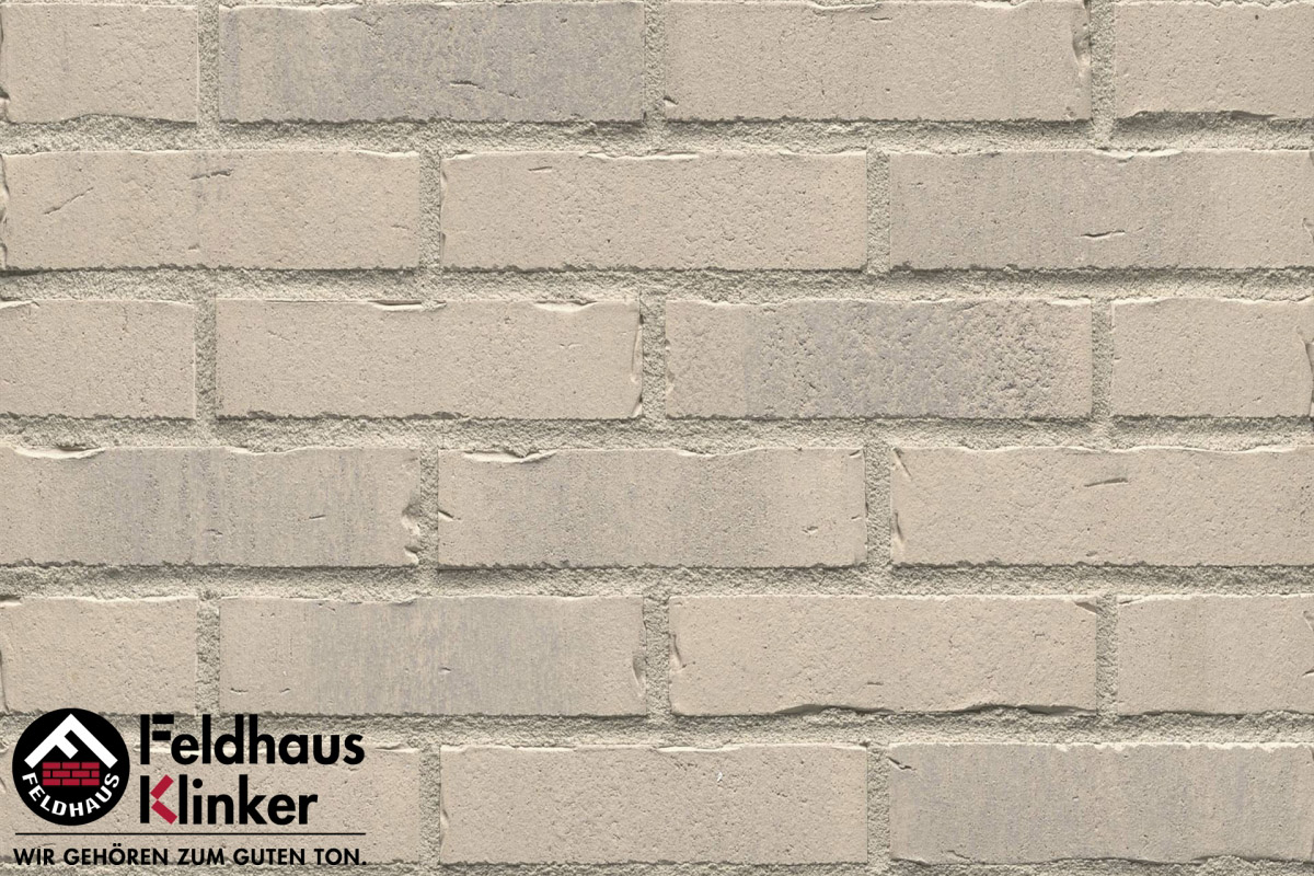 Клинкер Feldhaus Klinker Vascu Crema Toccata R732NF14, цвет серый, поверхность матовая, под кирпич, 71x240