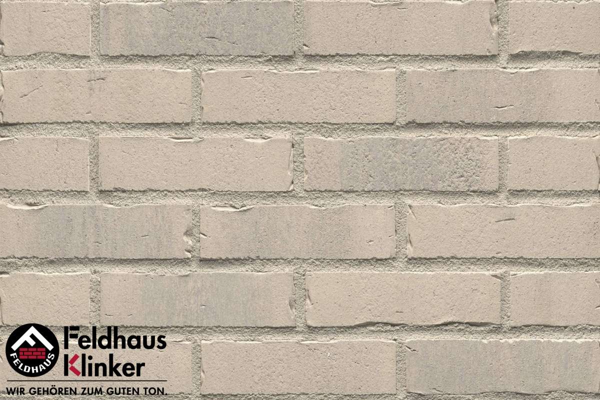 Клинкер Feldhaus Klinker Vascu Crema Toccata R732NF14, цвет серый, поверхность матовая, под кирпич, 71x240