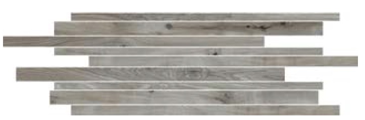 Мозаика Cerim Hi-Wood Smoke Grey Modulo Listello Sfalsato Nat 761782, цвет серый, поверхность натуральная, прямоугольник, 150x400
