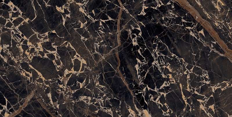 Керамогранит Geogres GeoGres Fuji Gold High Gloss Rectificado, цвет коричневый чёрный, поверхность глянцевая, прямоугольник, 600x1200