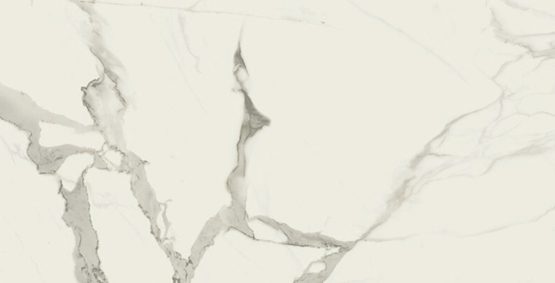 Керамогранит Baldocer Statuario Natural, цвет белый серый, поверхность натуральная, прямоугольник, 600x1200