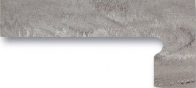 Спецэлементы Venatto Zanquin Drch. Gris Vulcano, цвет серый, поверхность полированная, прямоугольник, 190x424
